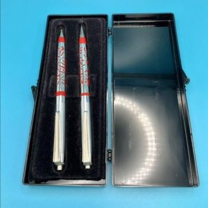 Vintage Signed GP Sterling Silver Silvercraft Ballpoint Pen Mechanical Pencil